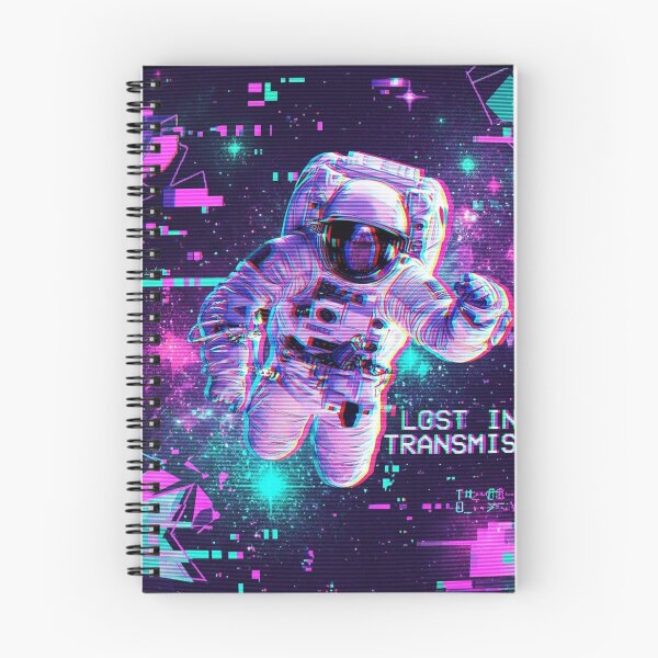 Item preview, Lost in Transmission Cyberpunk Glitch Astronaut Synthwave Sci-Fi Art designed and sold by RetroVibe Supply.