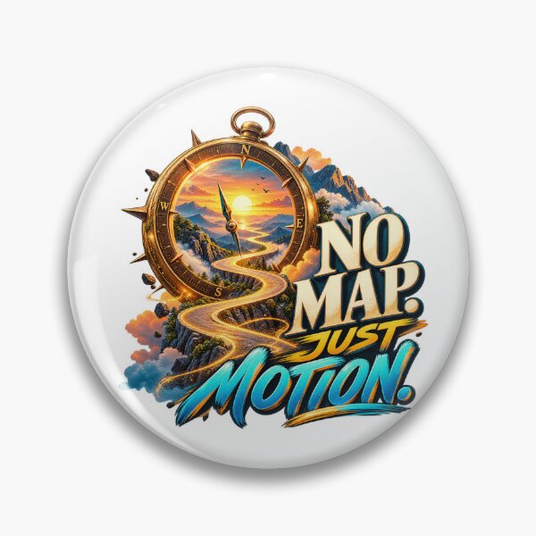 Item preview, No Map Just Motion - Vintage Compass & Highway Sunset Graphic designed and sold by Ozyven-Creation.