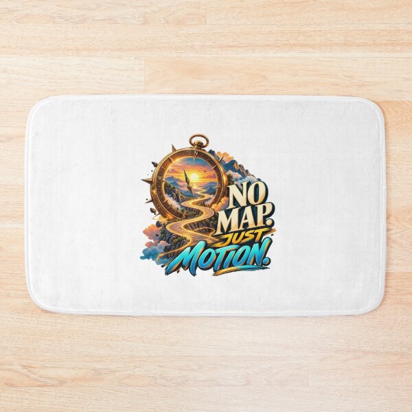 Item preview, No Map Just Motion - Vintage Compass & Highway Sunset Graphic designed and sold by Ozyven-Creation.