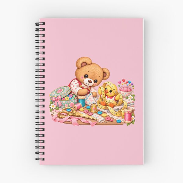Item preview, Nono & Ducky – Sewing Day – Pink designed and sold by JessouArt.