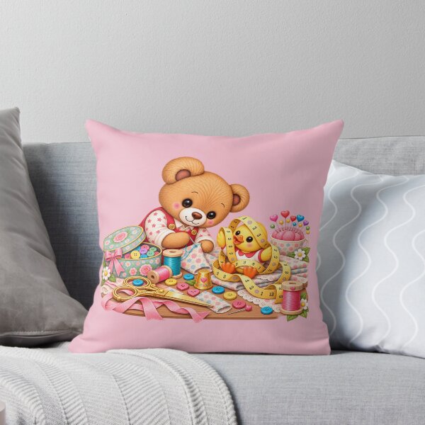 Item preview, Nono & Ducky – Sewing Day – Pink designed and sold by JessouArt.