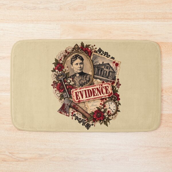 Item preview, Lizzie Borden Victorian Evidence Collage designed and sold by Sandy's Cheeky Studio.