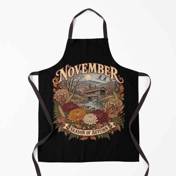 Item preview, November Chrysanthemums at the Covered Bridge designed and sold by Side Quest Co..
