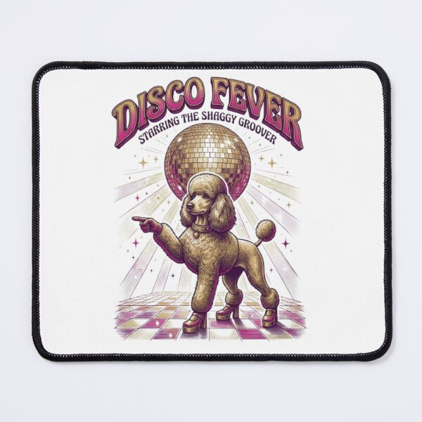 Item preview, Disco Fever Funny Disco Dog 70s Dance Movie Poodle Lover Gift designed and sold by FurRealStudioCo.