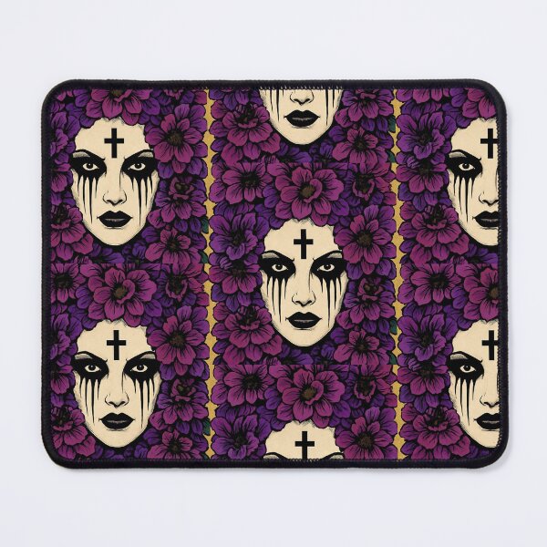 Item preview, Goth Girl in Flowers designed and sold by NickyMakesCoolStuff.