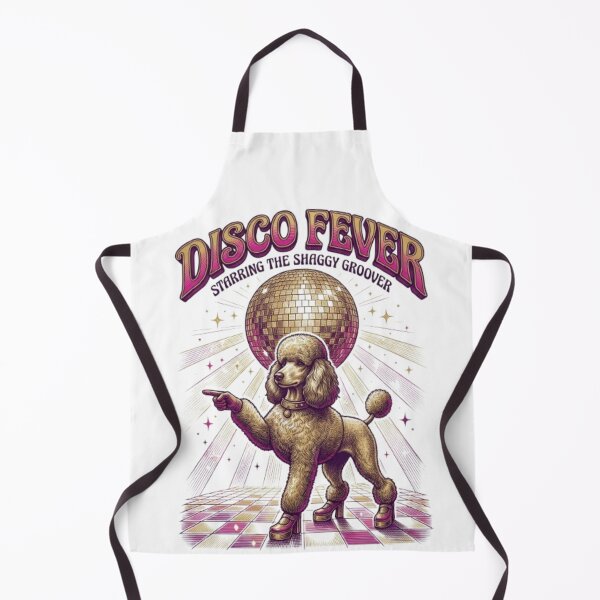 Item preview, Disco Fever Funny Disco Dog 70s Dance Movie Poodle Lover Gift designed and sold by FurRealStudioCo.