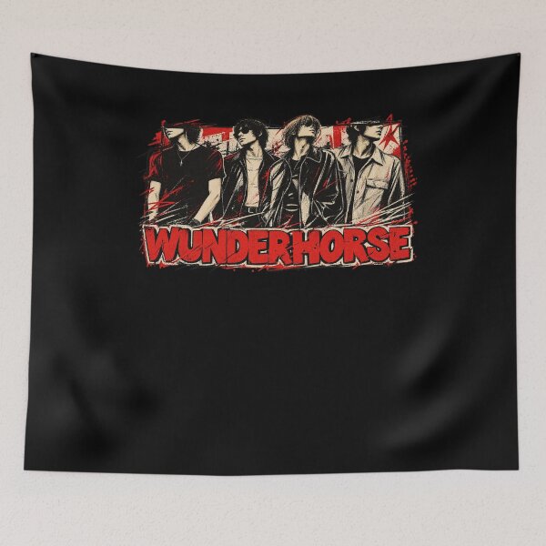 Item preview, Wunderhorse Band – Vintage British Indie Rock Grunge Art designed and sold by Jadegothgobby.