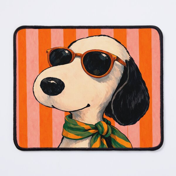 Item preview, Retro Beagle Dog with Glasses and Bandana designed and sold by NF Designs Studio DTF.