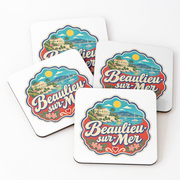 Item preview, Beaulieu-sur-Mer France Travel Souvenir Painted Mediterranean Sign designed and sold by VisualArtsOasis.