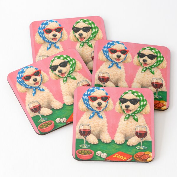 Item preview, Two Poodles of Gossip and Wine designed and sold by NF Designs Studio DTF.
