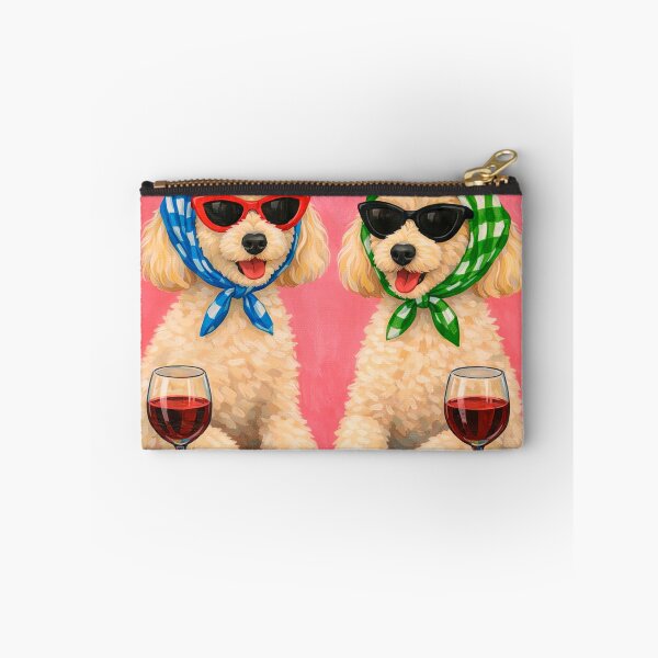 Item preview, Two Poodles of Gossip and Wine designed and sold by NF Designs Studio DTF.
