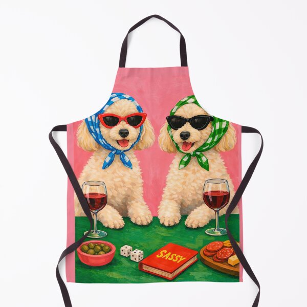 Item preview, Two Poodles of Gossip and Wine designed and sold by NF Designs Studio DTF.