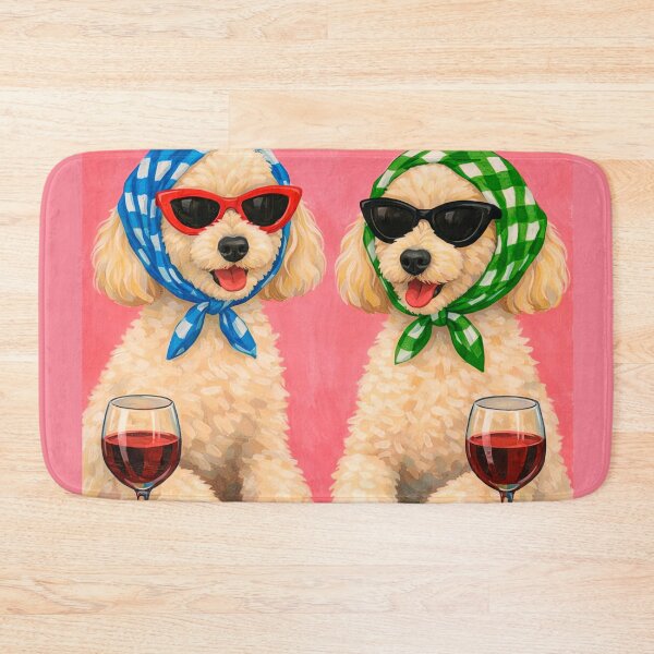 Item preview, Two Poodles of Gossip and Wine designed and sold by NF Designs Studio DTF.