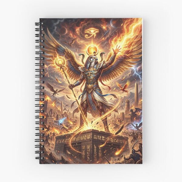 Item preview, Egyptian God Ra Standing on Ancient Temple Altar designed and sold by Lucid Dream Pixel.
