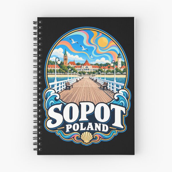 Item preview, Sopot City Trojmiasto Poland Trippy Travel designed and sold by TomFrontierArt.