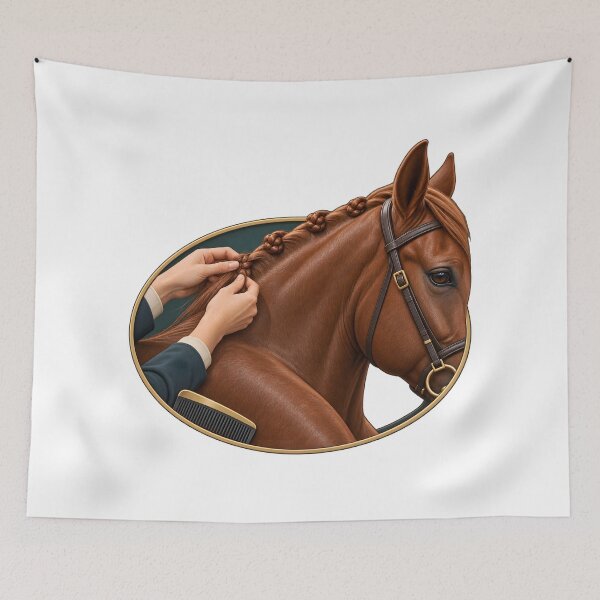 Item preview, Show Horse Mane Braiding Hands designed and sold by Philippa Shop.