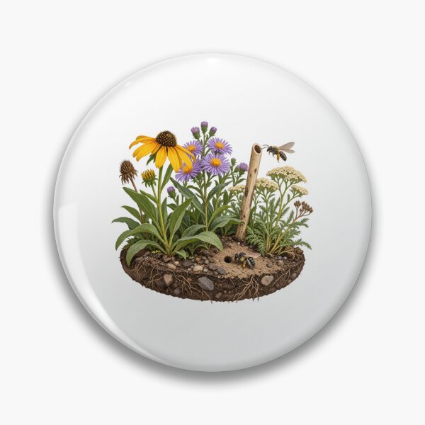 Item preview, Native Bee Habitat Garden designed and sold by Philippa Shop.