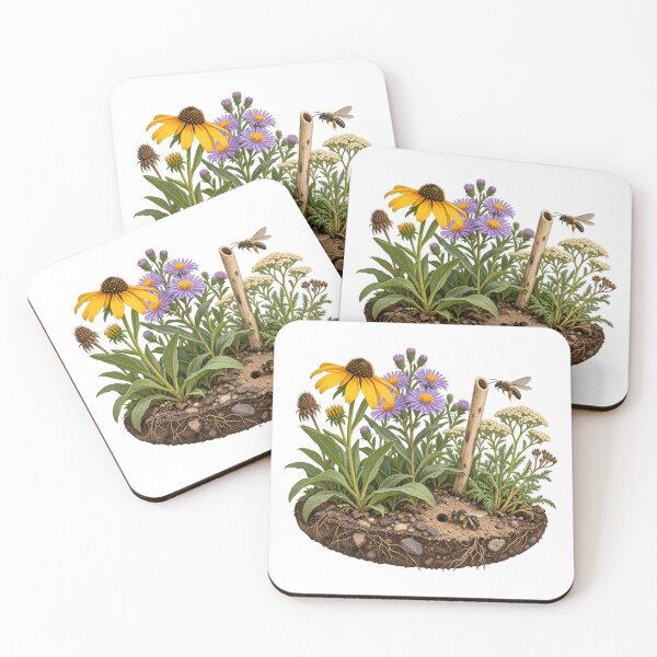 Item preview, Native Bee Habitat Garden designed and sold by Philippa Shop.
