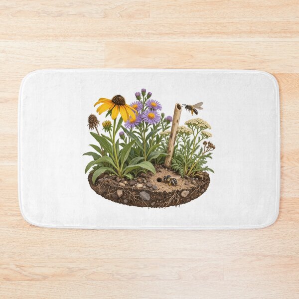 Item preview, Native Bee Habitat Garden designed and sold by Philippa Shop.