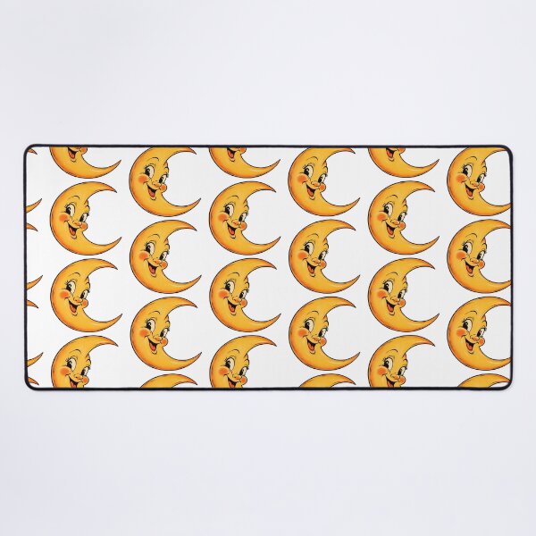 Item preview, Vintage Man in the Moon – Retro Smiling Crescent Moon designed and sold by Amy Helms.