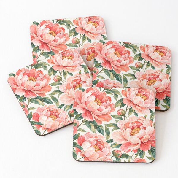 Item preview, Oversized Painted Peonies designed and sold by Side Quest Co..