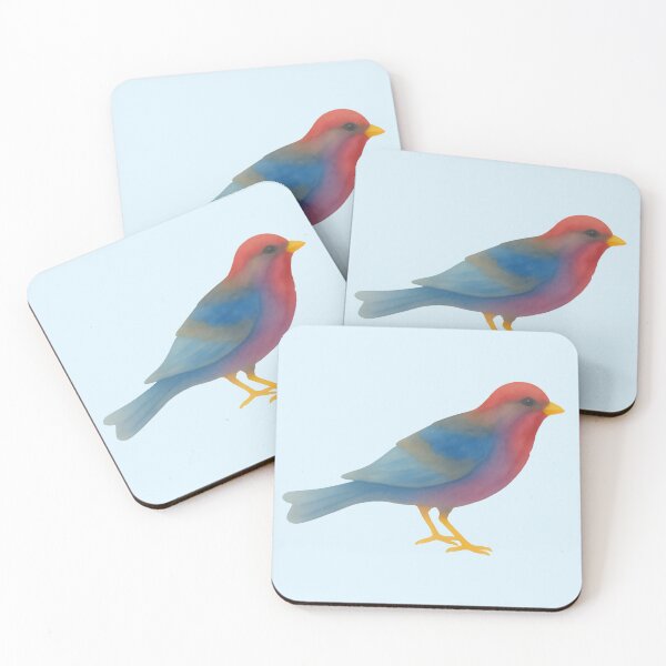 Item preview, Red and Blue Bird designed and sold by AmongTheWillows.