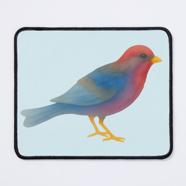 Item preview, Red and Blue Bird designed and sold by AmongTheWillows.