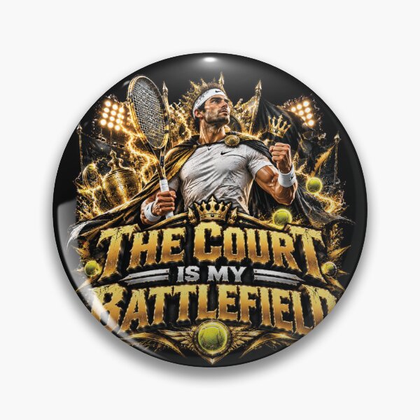 Item preview, The Court Is My Battlefield Tennis Champion Royal Warrior Design designed and sold by M. Mamdouh Artworks.