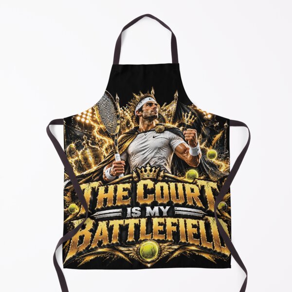 Item preview, The Court Is My Battlefield Tennis Champion Royal Warrior Design designed and sold by M. Mamdouh Artworks.