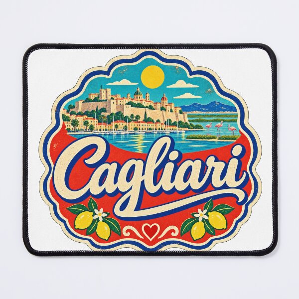 Item preview, Cagliari Italy Travel Souvenir Painted Italian Sign designed and sold by VisualArtsOasis.