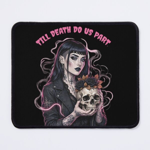 Item preview, Goth Girl Till Death Do Us Part Gothic Romance Skull designed and sold by CraftyValley.