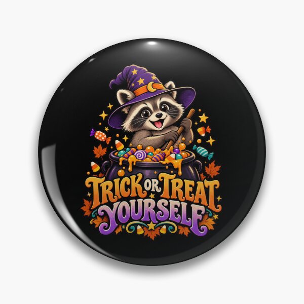 Item preview, Trick or Treat Yourself - Raccoon Witch designed and sold by Good Mood Foundry.