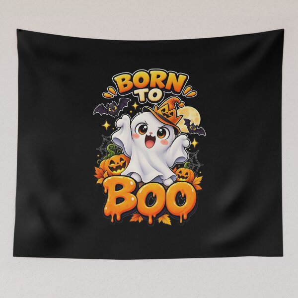 Item preview, Born to Boo Cute Halloween Ghost designed and sold by Yomere.