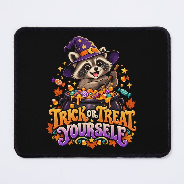 Item preview, Trick or Treat Yourself - Raccoon Witch designed and sold by Good Mood Foundry.