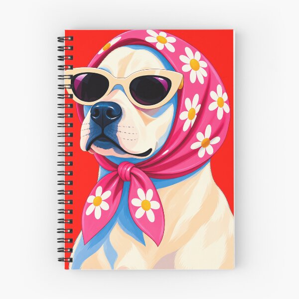 Item preview, Labrador with Pink Daisy Scarf designed and sold by NF Designs Studio DTF.