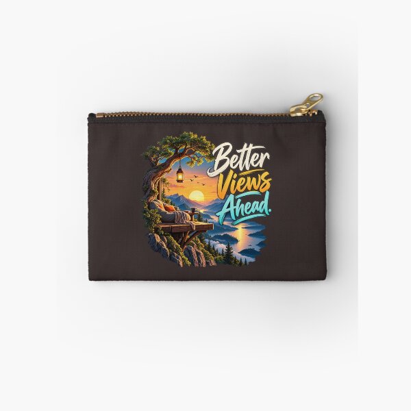 Item preview, Better Views Ahead - Cozy Mountain Sunset Porch Typography Graphic designed and sold by Ozyven-Creation.