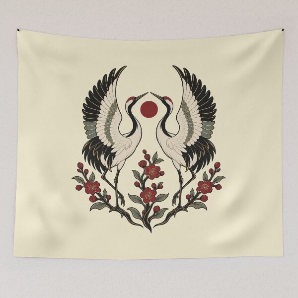 Item preview, Crimson Crane Shrine – Cranes Beneath the Red Sun designed and sold by SVox.