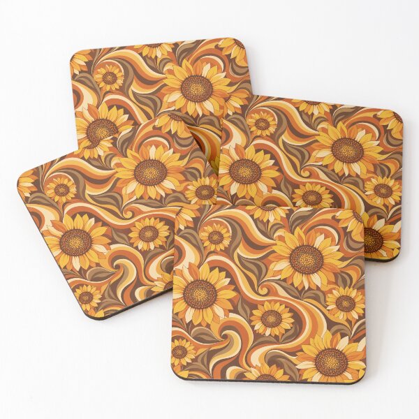 Item preview, Retro Sunflower Swirl colorway designed and sold by Side Quest Co..