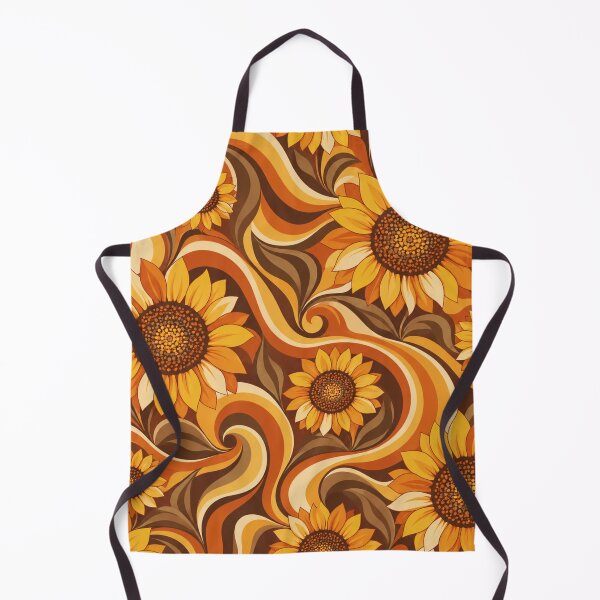 Item preview, Retro Sunflower Swirl colorway designed and sold by Side Quest Co..