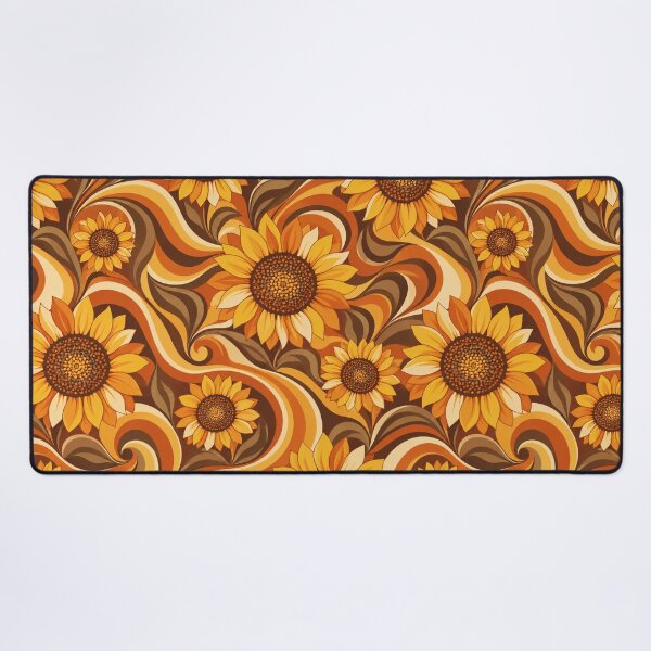 Item preview, Retro Sunflower Swirl colorway designed and sold by Side Quest Co..