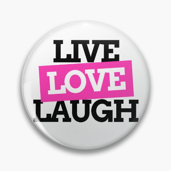 Item preview, Live Love Laugh Pink Black Motivational Typography designed and sold by Mr besho.