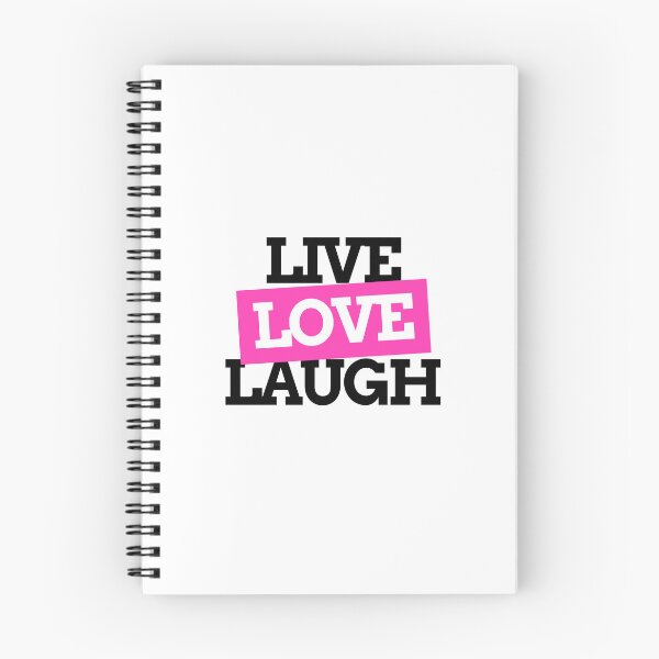 Item preview, Live Love Laugh Pink Black Motivational Typography designed and sold by Mr besho.