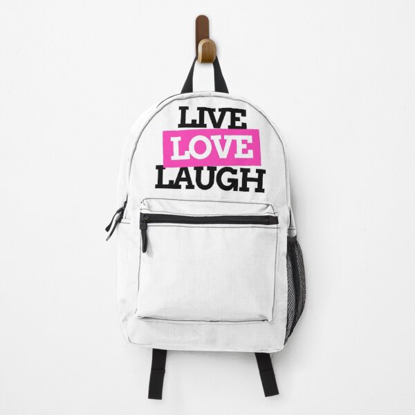 Item preview, Live Love Laugh Pink Black Motivational Typography designed and sold by Mr besho.