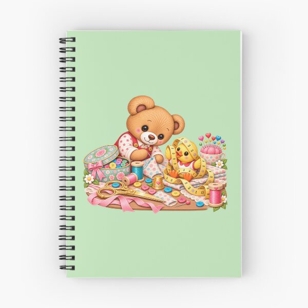 Item preview, Nono & Ducky – Sewing Day – Green designed and sold by JessouArt.