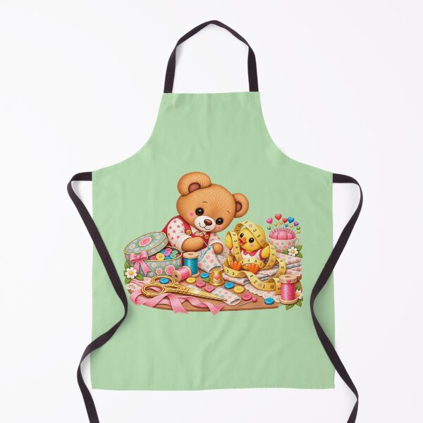 Item preview, Nono & Ducky – Sewing Day – Green designed and sold by JessouArt.