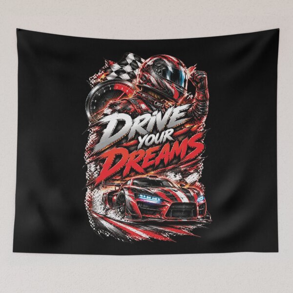 Item preview, Drive Your Dreams Racing Car Speed Warrior Design designed and sold by M. Mamdouh Artworks.
