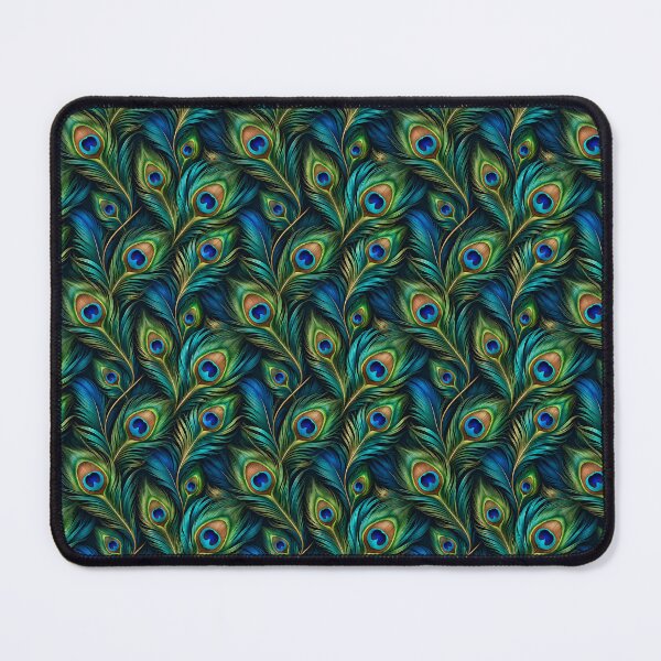 Item preview, Luxurious Iridescent Peacock Feather Pattern designed and sold by Side Quest Co..