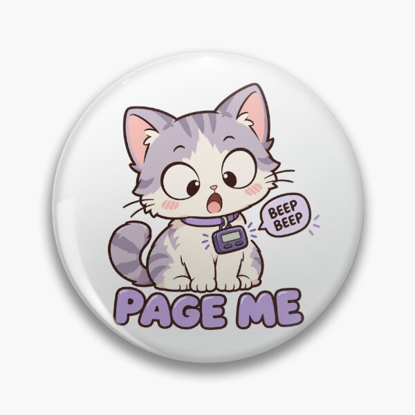 Item preview, Cute Cat Pager Page Me 90s Retro Kawaii Beeper designed and sold by DmaarGroup.