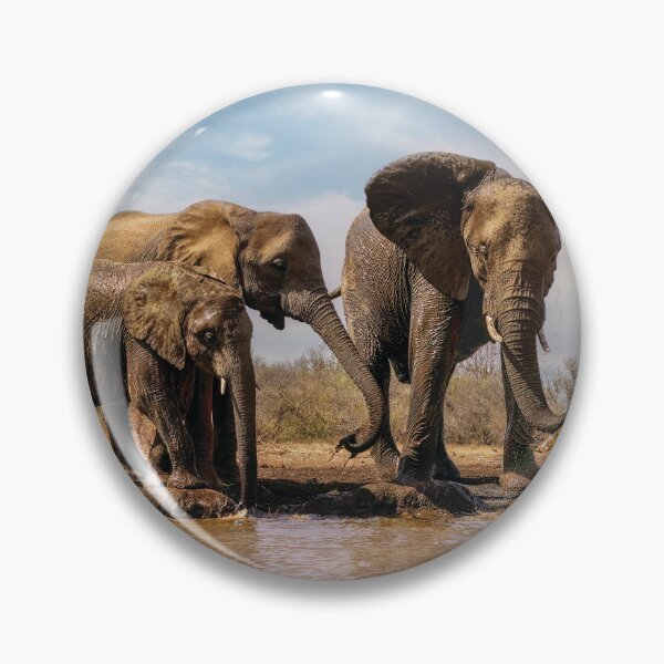 Item preview, Elephants At the Waterhole  designed and sold by Kay Brewer.