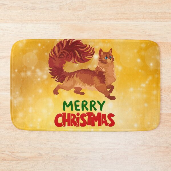 Item preview, Cute Maine Coon Cat Merry Christmas Holiday Art designed and sold by stormk10.
